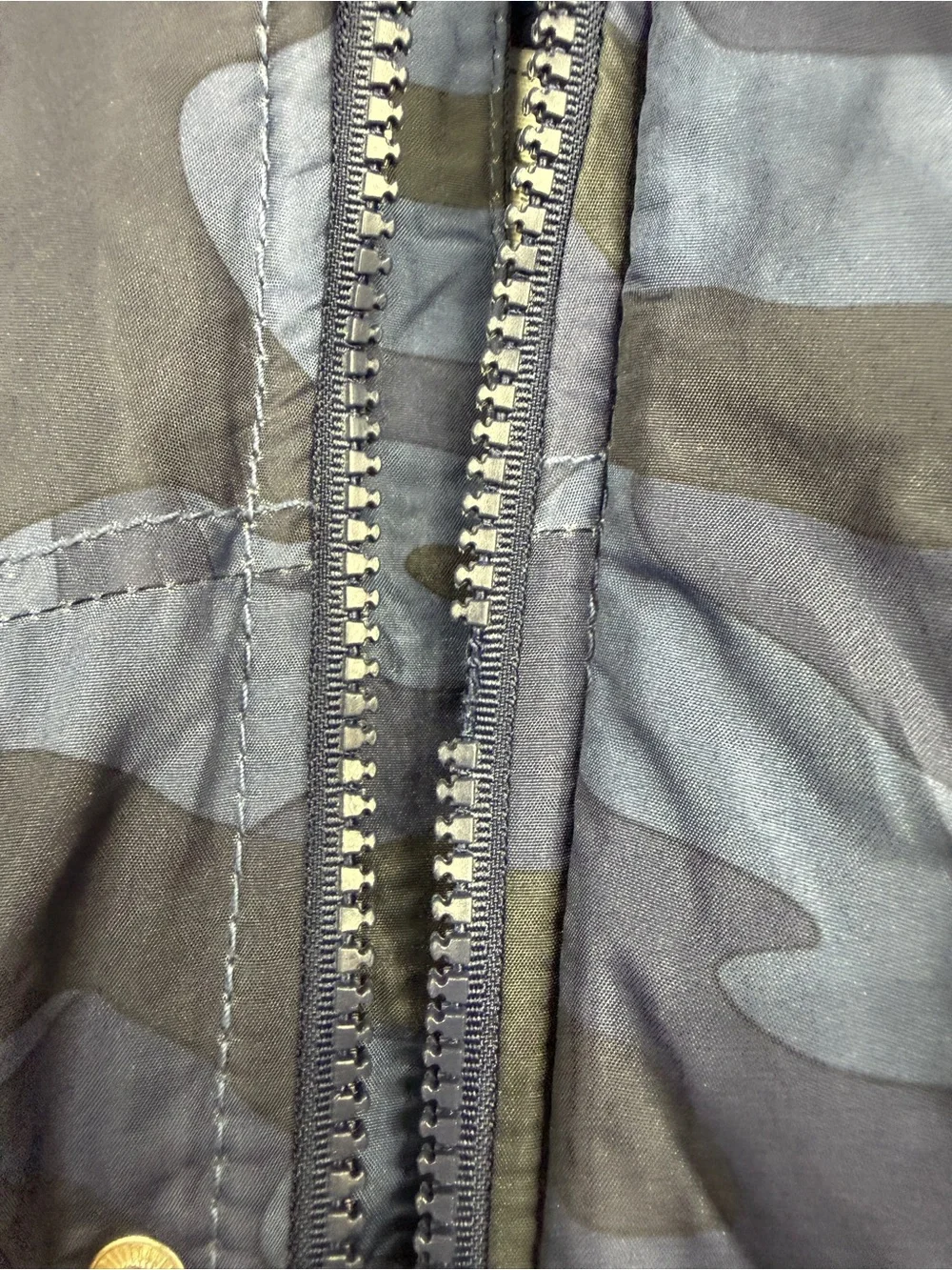Carter's Toddler Boy Camo Puffer Jacket 24 Months Hooded Blue Fleece Lined